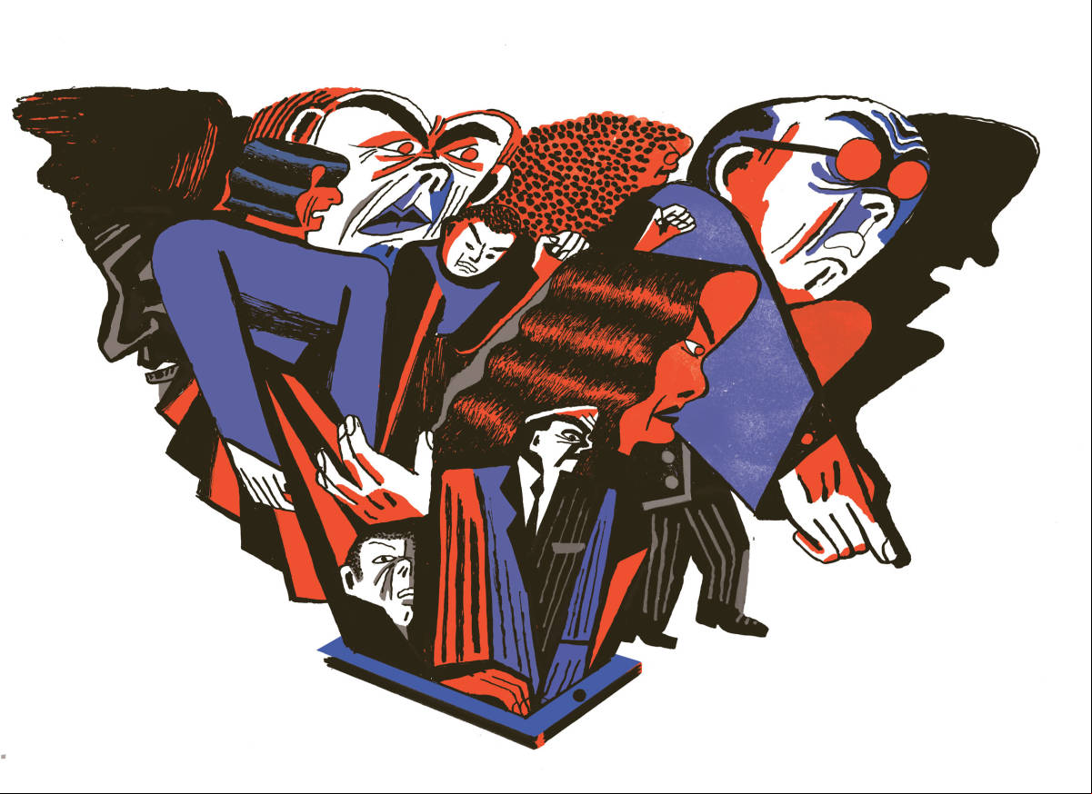  Ilustración editorial para The New York Times. Cortesía de Sarah Mazzetti